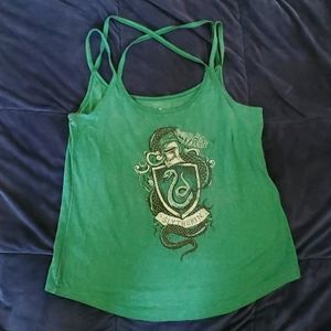 Women's Harry Potter Slytherin Strappy Tank Top Large